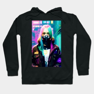 Abstract Cyberpunk Girl Hoodie